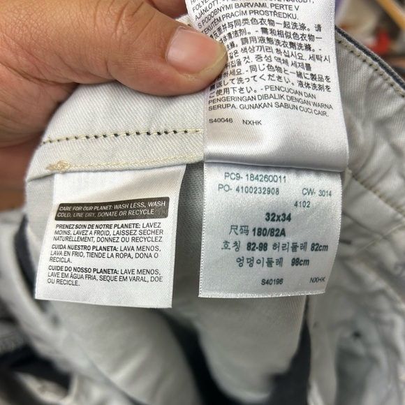 Levi’s Y2K Black Distressed Puff ankle Pants Men’s Size 32X34 - Picture 8 of 10